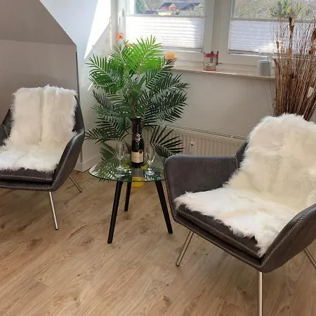 Tine Mit Balkon, Fahrraedern Und Strandkorb Im Sommer Appartamento