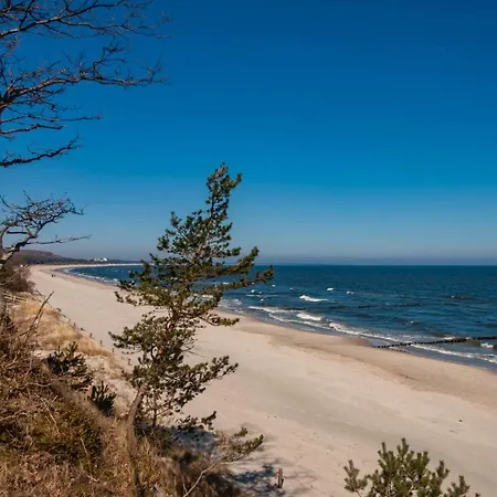 公寓 Tine Mit Balkon, Fahrraedern Und Strandkorb Im Sommer 泽姆平